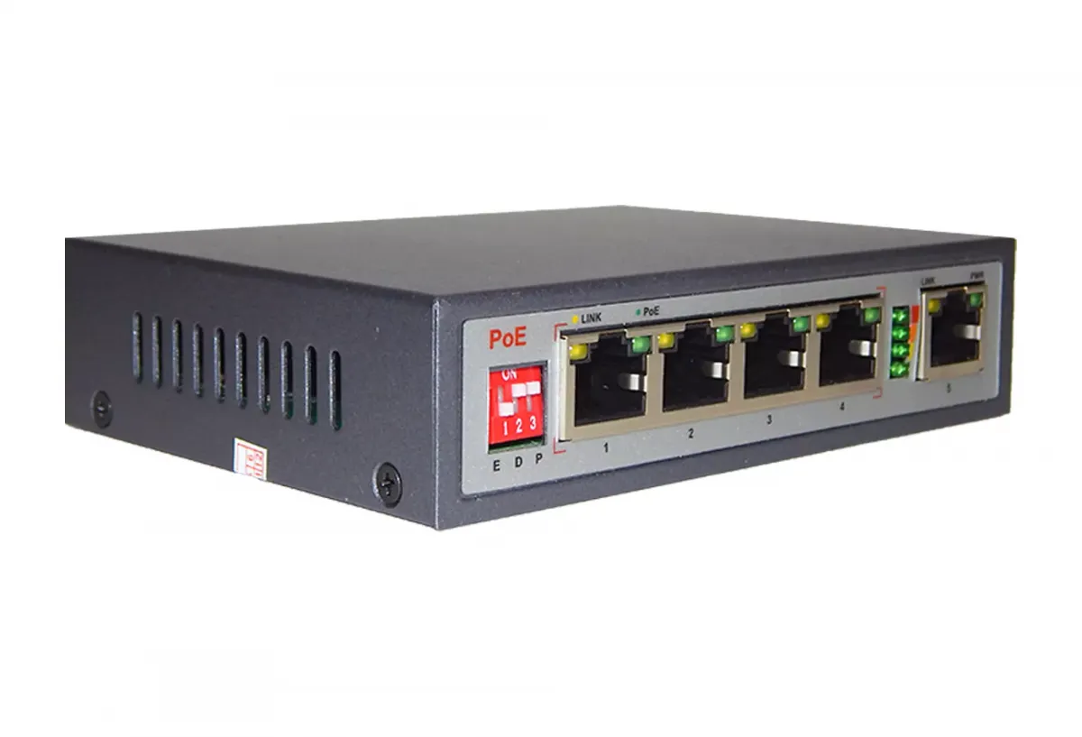 Неуправляемый сетевой коммутатор Тромбон IP-К04